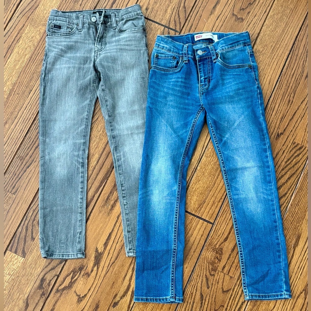 Ralph Lauren Polo  Gray Jeans, Levi’s blue jeans